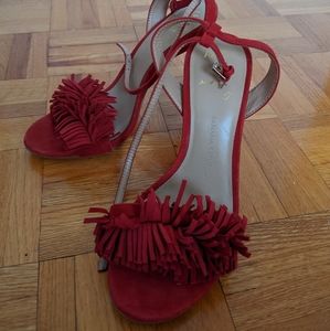 Brand new Red leather Banana Republic Heels size 6.5